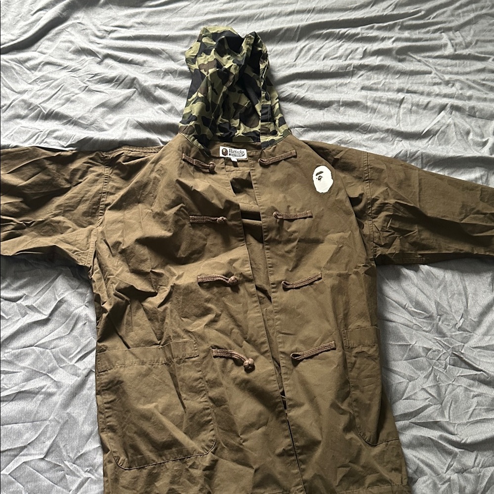 A Bathing Ape Brown Trench Hoodie